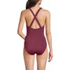 Lands' End Women's Chlorine Resistant Scoop Neck X-Back High Leg Soft Cup Tugless Sporty One Piece Swimsuit - 2 of 3