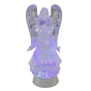 Kurt Adler 13.25-Inch Battery-Operated USB LED Lighted Angel With Horn Water Globe - 1 of 4
