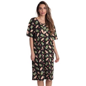 Just Love Short Sleeve Nightgown Sleep Dress for Women 4365-10717-XL - 1 of 3