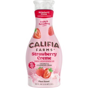 Califia Farms Strawberry Creme Refresher - 48 fl oz - 1 of 4