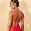 Women's Tie Back Extra High Leg Extra Cheeky One Piece Swimsuit - Wild Fable™ - 3 of 4