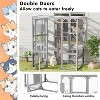 Outdoor Cat House, DIY Cat Enclosure, Cat Catio with Double Enter Doors, Balcony Cat Playpen with Platforms & Double Condos for 1-3 Cats - ModernLuxe - 3 of 4