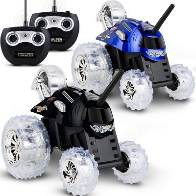 Sharper Image RC Monster Spinning Car - Black and Blue - 2pk