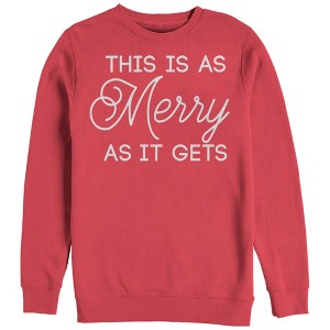 Women's CHIN UP Christmas Merry Fill Sweatshirt - 1 of 3