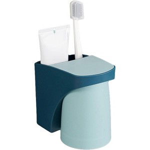 Kitcheniva Wall Mounted Toothbrush Holder & Magnetic Cup - 1 of 2