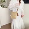 Anna-Kaci Women's Bohemian Crochet Shoulder Bag with Leather Straps - 2 of 4