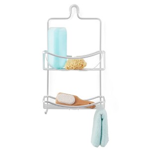 Better Living Products 2 Tier Venus Rust Proof Shower Caddy Aluminum: Bathroom Storage, Wall Mount Organizer Shelf - 1 of 4