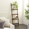 69" Farmhouse Wooden Ladder Shelf Brown - Olivia & May: Traditional Style, 5-Tier Leaning Bookcase, Wood Frame - image 2 of 4