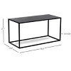 Nordlys | Industrial Black Metal Coffee Table, Industrial Style , Living Room - 4 of 4