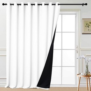 Yakamok Room Darkening Thermal Insulated Blackout Curtains for Bedroom (W100 x L108,Pure White 1 Panel) - 1 of 1