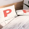 Deny Designs King April Lane Art Block Red Monogram P Microfiber Printed Pillow Sham - 2 of 3