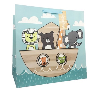 Large Animals in Ark Baby Shower Gift Bag - Spritz™