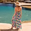 Women's Vibrant Tropical Leaf Print Maxi Dress - Cupshe - 4 of 4