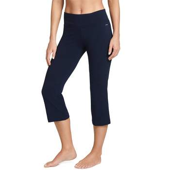 Jockey Active Plus Size Cotton Stretch Yoga Flare Pants (Deep