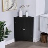 Okak Bathroom Storage Cabinet, Tall Cabinet Large Storage Cabinet with 2 Drawers and Open Shelves - 3 of 4