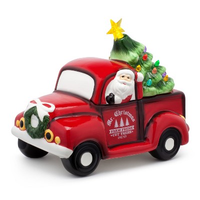 Mr. Christmas LED Nostalgic Vintage Truck Cookie Jar - 10.5"