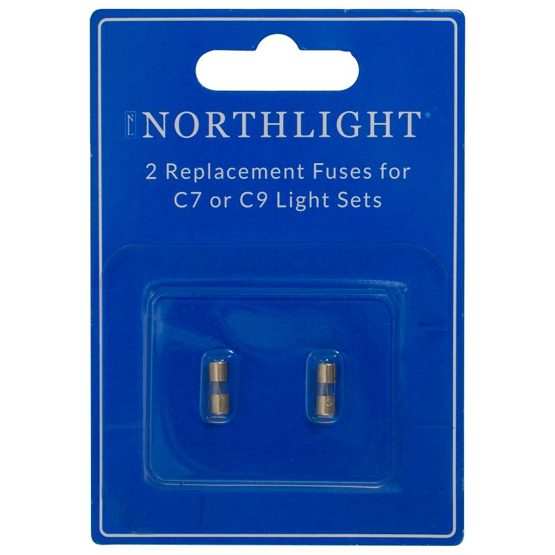 Northlight Set of 2 Replacement Fuses for C7 or C9 Christmas Lights - 3 Amps, 2 of 3
