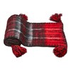 tagltd Snowmass Tasseled Red and Black Plaid Mohair Cotton Machine Washable Table Runner, 72.0 in. - image 2 of 2