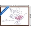 Trends International Disney Simple Moments Line Art - Minnie Mouse Framed Wall Poster Prints - 3 of 4