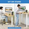 Mount-It! Dual Motor Electric Standing Desk Base, White - 3 of 4