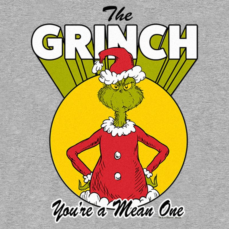 Boy's Dr. Seuss Christmas The Grinch You're a Mean One T-Shirt, 2 of 6
