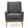 Fabric Mid-Century Modern Accent Chair with Padded Cushion - 2 of 4