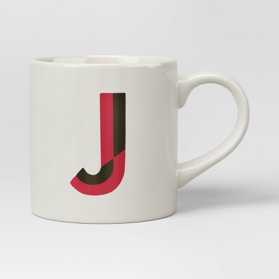 16oz Stoneware Monogram Mug 'c' Pink - Opalhouse™ : Target