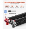 VEVOR Garage Door Torsion Springs, Pair of 0.207 x 2 x 24 in, 16000 Cycles, Electrophoresis Black Coated for Replacement, Garage Door Springs,Black - 3 of 4