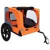 KTMBDW Pet Trailer, Holds Pets Up to 50 or 100 lb, Universal Coupler, Folding Frame, Quick-Release Wheels, Rear Doggy Door, Bike Trailer for Pets - 4 of 4