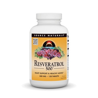 Resveratrol 500 500 mg by Source Naturals, Inc.  -  120 Tablet