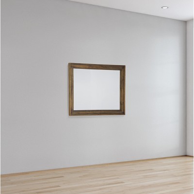 Bedford Park 48" Brown Mango Wood Rectangular Wall Mirror