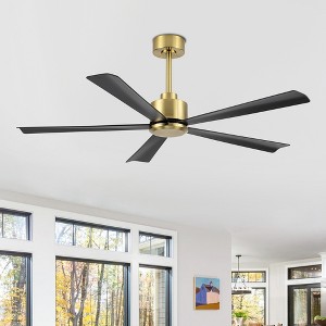 Airsurfer 52 inch 5 Blade Ceiling Fans with No Light and Remote Control - 1 of 4