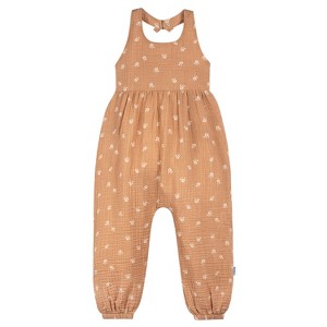 Gerber Baby Girls Toddler Sleeveless Romper Jumpsuit - 1 of 4