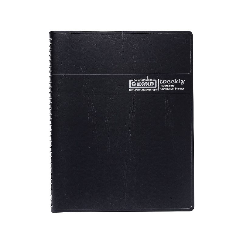 2024 House of Doolittle 8.5" x 11" Weekly Appointment Book Black (272-02-24) 27202-24, 1 of 3