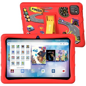 Contixo K103 10" Kids Tablet - 8-Core 2.0GHz, 3GB RAM, 32GB Storage, Android 13, with 80 Disney E-books & Contixo Academy, Case with Kickstand - 1 of 4