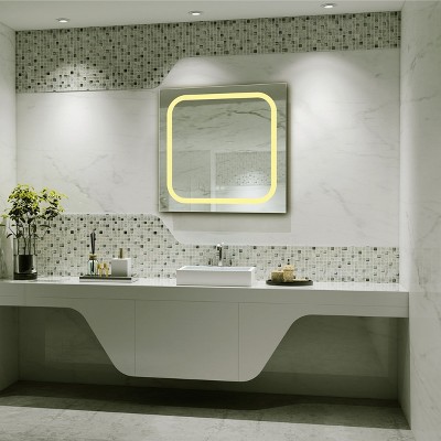 Speculo Square 24" Embedded LED Warm White Bathroom Mirror