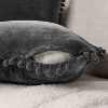 PAVILIA Set of 2 Pom Pom Throw Pillow Covers, Decorative Pompom Fringe Square Cushion Cases for Couch Sofa Bed - 4 of 4
