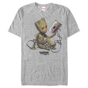 Men's Marvel Guardians Of The Galaxy Vol. 2 Groot Tape Portrait T-Shirt - 1 of 4