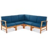 Syemin Patio Seating Sets Outdoor, Featuring Unique Design, Ideal for Chats, Perfect for Gardens, Living Spaces, Blue, 77.75"*77.75"*33" - 2 of 4