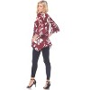 Women's Floral Printed Blanche Tunic Top with Pockets - White Mark - 3 of 3