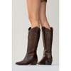 Pietro - Brown Leather Western Knee High Boot (Women) | Forever & Always Shoes - 2 of 4