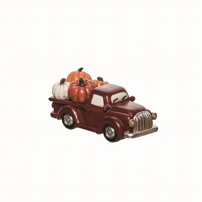 Transpac Resin Multicolor Harvest Classic Pumpkin Truck Decor