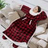 PAVILIA Wearable Blanket with Sleeves and Foot Pockets, Fleece Warm Snuggle Pocket Sleeved Throw for Women Men Adults - 3 of 4