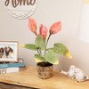 Northlight 19” Pink/Green Calla Lily Flower Artificial Spring Plant - 2 of 4