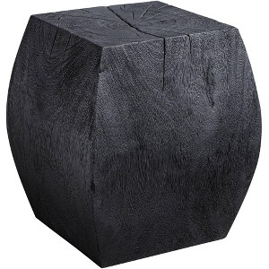 Uttermost Grove Rustic Black Wooden Accent Stool - 1 of 1