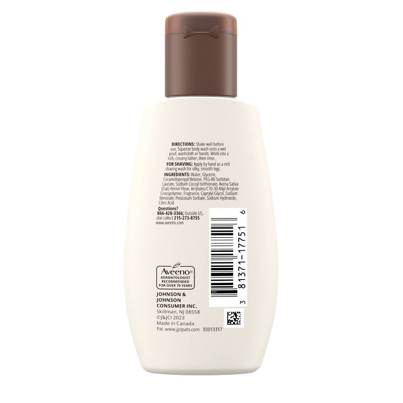Aveeno Daily Moisturizing Body Wash with Soothing Oat - Trial Size - 2 fl oz, 3 of 10