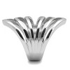 Slickblue Women's Polished Stainless Steel Ring, Plain Design, No Stone, Size 5-10 - 4 of 4