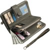 BEAFUP Womens Bifold Wallets,RFID Blocking Leather Wallet with 15 Card Slots and ID Window & Zipper Coin Purse for Daily Use,Commuting - 2 of 4