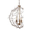 Jonathan Y 20" LED Metal/Glass Adjustable Pendant Antique Gold : UL Listed, 3-Light - 4 of 4