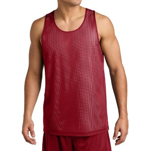 Mafoose Men's PosiCharge Reversible Mesh Moisture-Wicking Double-Layer Tank - 1 of 4